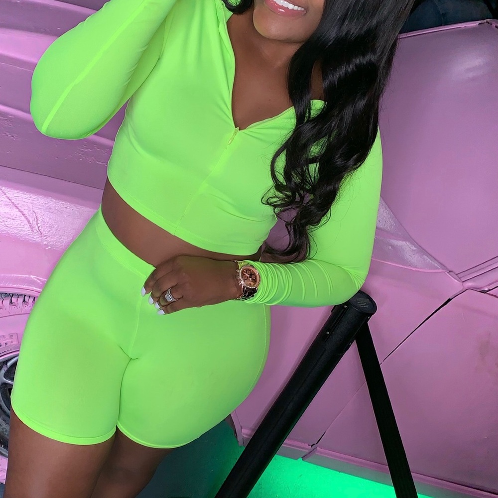 Neon Green Two Piece
